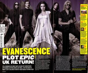 Kerrang: Evanescence: грандиозное возвращение в Великобританию.